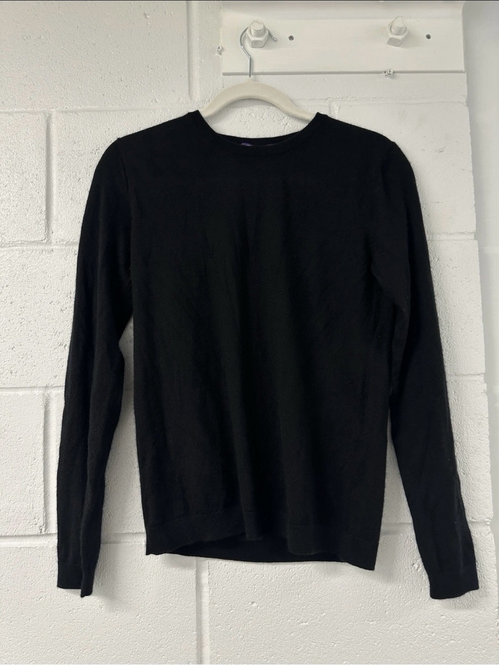 Ralph Lauren Purple Label Black Crewneck Sweater